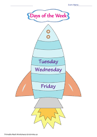 There are 3 different activities in this days of the week free printable to help kids really grasp the concept and learn the days. Days Of The Week Chart Printable Pdf Download