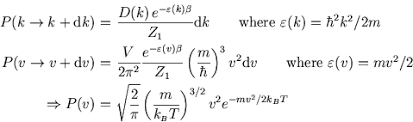 Such a statistical prediction about the speed distribution is only possible if a sufficient number of. 4 10 The Maxwell Boltzmann Distribution