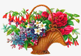 All of these flower background . Free Flower Basket Clip Art Basket Full Of Flowers Png Image Transparent Png Free Download On Seekpng