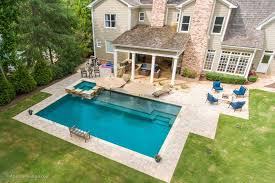 Linear Modern Pools Atlantis Pools Spas Llc Pools Backyard Inground Backyard Pool Landscaping Backyard Pool