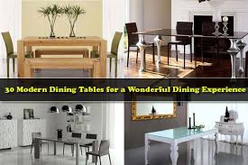 30 modern dining tables for a wonderful