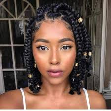 View and try on short, medium and long braided hairstyles from celebrities and salons around the world. 121 Anspruchsvolle Jumbo Box Zopfe Styles Fur Sie Natural Hair Styles Braided Hairstyles Box Braids Styling