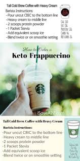 Memorize what goes in what drinks and how many shots of espresso or pumps of syrup for each size. How To Order A Keto Frappuccino From Starbucks Printable Card Included Isavea2z Com