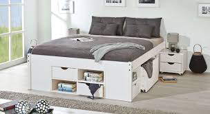 Schubkasten Doppelbett Goteborg Aus Kiefer In Weiss In 2020 Bett Mit Schubladen Bettfedern Bett Mit Bettkasten
