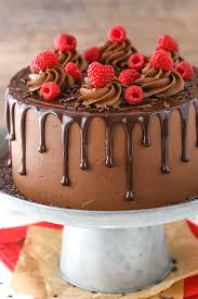 raspberry chocolate layer cake