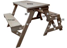 How To Build A Kids 2 In 1 Bench Picnic Table Buildeazy Folding Picnic Table Plans Picnic Table Folding Picnic Table