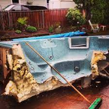 Yet, even if you do decide to dismantle and break the folks here at junk king are standing by to ably assist you with that part of the chore. How To Remove A Hot Tub Or Spa From The Backyard