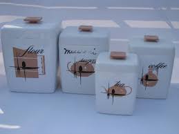retro vintage plastic kitchen canisters