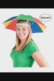 Rainbow Umbrella Hat Pack C618hkwcs0s Video Shade Hats Umbrella Funny Umbrella