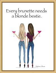 Check spelling or type a new query. Brunette Blonde With Cosmos Fashion Illustration Every Etsy In 2021 Blonde And Brunette Best Friends Best Friend Quotes Friends Quotes