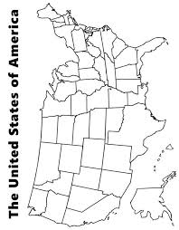 Map Of The Usa Coloring Page United States Map Us Map Printable Map Worksheets