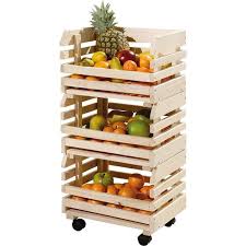 Caisses En Bois Massif Sur Roulettes Rangement Legumes Meuble Rangement Cuisine Caisses De Fruits