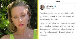 She stepped into the entertainment industry via indie films and guest appearances on tv shows. Lili Reinhart Apologizes For Topless Pic Demanding Justice