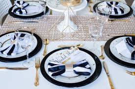 It's almost time for thanksgiving entertaining, and this year i decided to create something less conventional for the holiday tabletop. Kara S Party Ideas Black White Gold Geometric Bridal Shower Kara S Party Ideas