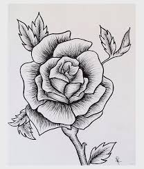 Rose Sketch Easy Rose Drawing Simple Rose Sketch Roses Drawing