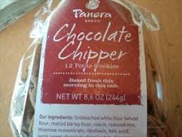 2,000 calories a day is used for general. Panera Bread Petite Chocolate Chipper Cookie Photo