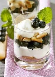 Verrines De Myrtilles A La Creme Recette Dessert Recettes De Cuisine Alimentation