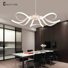 Purchased track lighting rail from lowe's and made a custom electrical splice in box that. White Led Pendant Light For Dining Room Lounge Living Room Led Lustre Modern Pendant Lamp Ceiling Hanging Lamp Lighting Fixture Led Pendant Light Pendant Lightslamps Lighting Fixtures Aliexpress
