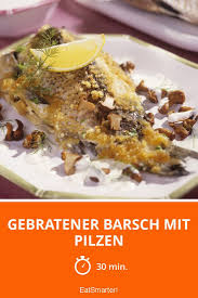 Gebratener Barsch Mit Pilzen Rezept Rezepte Pilze Lebensmittel Essen