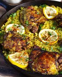 One Pot Middle Eastern Chicken And Rice Recipe Middle Eastern Recipes Cooking Recipes Indian Food Recipes