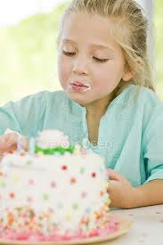 Please feel free to browse the many wonderful, homemade baked goods we offer our clientele. Girl Eating Birthday Cake Focus On Foreground 6 7 Years One Stock Photo 223950178