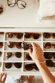 The cheapest i could find was a cardboard one, starting at 50$. Diy Sunglass Organizer Tray Alyssa Ponticello In Good Taste