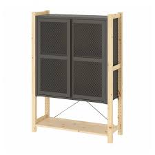 Fits just as well in the to minimize the amount of residual waste, small holes are punched in the metal which is then stretched until it eventually becomes a mesh net.the. Ivar Cabinet With Doors Pine Grey Mesh Ikea