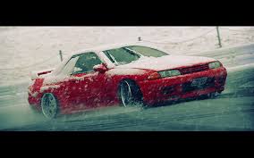 Tons of awesome car wallpapers for pc nissan skyline drift to download for free. Hd Wallpaper Snow Drifting Cars Nissan Skyline R32 Blizzard Art Skyline Hd Art Wallpaper Flare