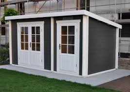 Während der montage ist es empfehlenswert, das komplette bauteil mit einem holzschutzmittel gegen fäulnis und verwitterung zu behandeln. Pultdach Gartenhaus Maria Iso Mit Anbau