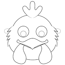 Dierenmaskers Kleurplaat