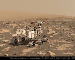 Image of Mars landscape with rover