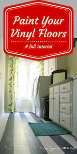 Mine are holding up perfectly even after 4 years of daily use! How To Paint Vinyl Floors Long Lasting Results Designer Trapped Painted Vinyl Floors Vinyl Flooring Flooring