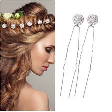 AKOAK 20 Pieces Diamond Ball U-shaped Bridal Hair Hairpin, Tiara Crystal  Bridal Hair Clip Pin, Glittering Rhinestone Flower Hair Accessories for  Women and Girls Wedding Hairstyle : Amazon.sg: Beauty