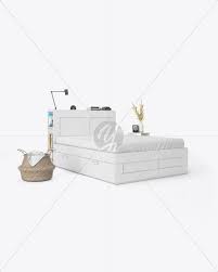 Download Bedroom Interior Mockup In Object Mockups On Yellow Images Object Mockups PSD Mockup Templates