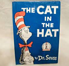 Beginner Books The Cat In The Hat By Dr Seuss 1957 Hardcover Large Type Beginner Books Seuss Hardcover
