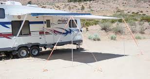Watch how one inventive camper made his own diy awning on a harbor freight trailer camper. Awning Extend R Can Nearly Double Rv Canopy Coverage Trailer Life
