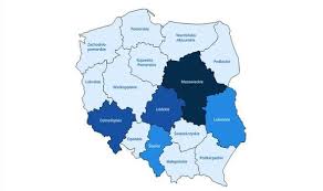 Physical map of poland showing major cities, terrain, national parks, rivers, and surrounding countries with international borders and outline maps. Coronavirus Poland Map The Top Regions In Poland Struck Down By Killer Virus Travel News Travel Express Co Uk