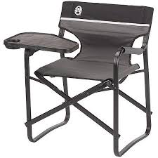 Coleman Aluminum Deck Chair With Swivel Table Walmart Com Outdoor Folding Chairs Deck Chairs Camping Furniture