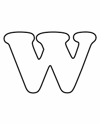 Printable Letters Letters For Coloring W 감성