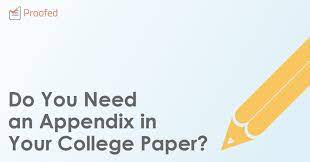 Do You Need An Appendix In Your College Paper Proofed