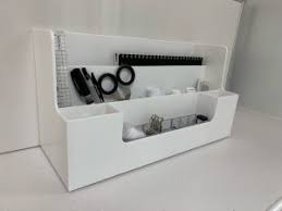 今だけ5 オフ ライフモデュール 卓上整理ボックス a4 横 モノトーン 収納 ボックス 小物入れ ペン立て プラスチック 収納用品 省スペース オフィス レターボックス 事務用品 小物収納 整理整頓 デスク周り 小物ケース 白 黒 おしゃれ 持ち手 room 収納