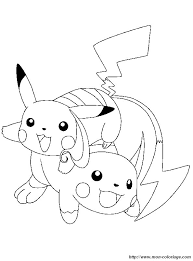 Эпизоды покемон тв с участием pichu. Ausmalbilder Pokemon Bild Raichu Pikachu