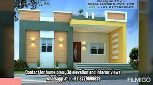 Craftsman, cottage, modern, farmhouse & more. Best House Front Elevation Top Indian 3d Home Design 2 Bhk Single Floor Plan