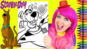 This one's merely jumbo ~. Coloring Scooby Doo Mystery Dog Giant Coloring Page Crayola Crayons Kimmi The Clown Youtube