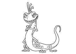 Thanks to the cartoon of the same name kids learned that their scared shout is an energy. Randall Boggs Unique Coloring Pages For Kids Ehg Printable Monsters Inc Coloring Pages For Kids
