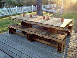 Outdoor Pallet Dining Table 58 Diy Pallet Dining Tables Diy To Make Pallet Outdoor Pallet Table Diy Pallet Diy