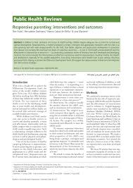 Soy gabriela, y trabajo con madres y padres como tú, que desean hacer la labor y aprender las destrezas para poder ser el guía que su hijx . Pdf Responsive Parenting Interventions And Outcomes