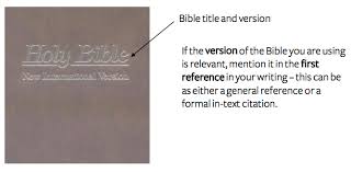 How To Cite The Bible In Apa Easybib Citations