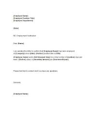 Proof Of Employment Letter 25 Employment Letter Sample Letter Of Employment Letter Templates