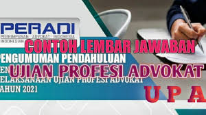 Lembar jawaban ini saya ambil dari lembar jawaban smpit iqra'. Contoh Lembar Jawaban Ujian Profesi Advokat Youtube